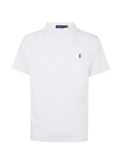 Polo Ralph Lauren White Slim Fit Short Sleeve Embroidered Logo Cotton Polo Shirt