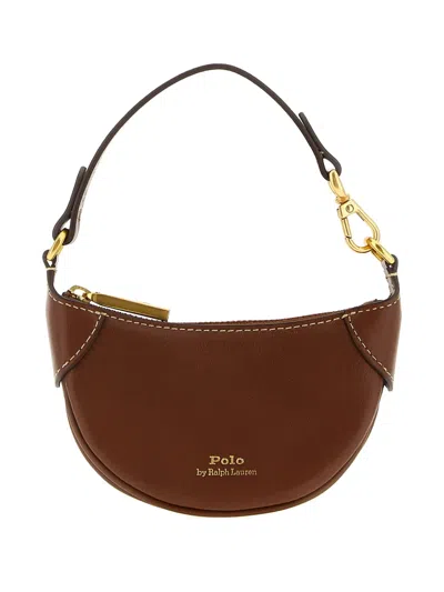 Polo Ralph Lauren Logo-detail Saddle Mini Bag In Brown