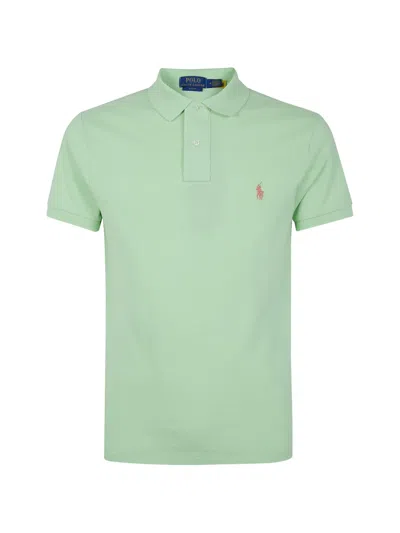 Polo Ralph Lauren Logo-detail Short-sleeve Polo Shirt In Green