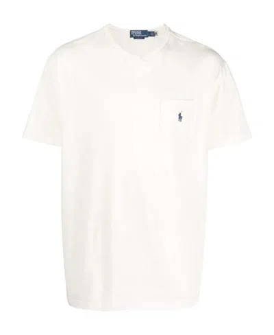 Polo Ralph Lauren Logo-detail Short-sleeved T-shirt In White