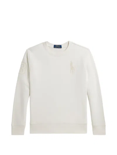 Polo Ralph Lauren Kids' Logo-detail Sweatshirt In White