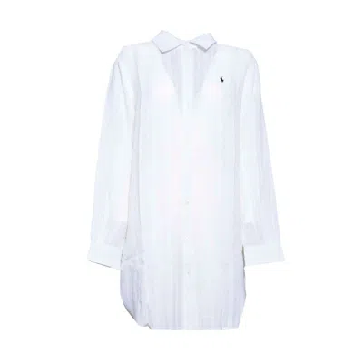 Polo Ralph Lauren Logo Detailed Sleeved Shirt In White