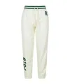 Polo Ralph Lauren Appliquéd Printed Cotton-blend Jersey Track Pants In White