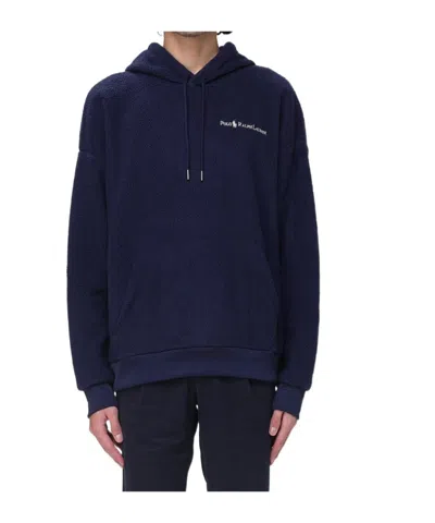 POLO RALPH LAUREN POLO RALPH LAUREN LOGO EMBROIDERED DRAWSTRING HOODIE