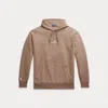 Polo Ralph Lauren Logo Double-knit Hoodie In Brown Heather