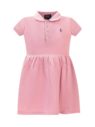 Polo Ralph Lauren Logo Dress In Pink