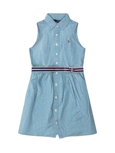 Polo Ralph Lauren Kids' Dress Dress In Medium Wash