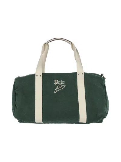 Polo Ralph Lauren Logo Duffel Bag In Green