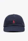 Polo Ralph Lauren Blue Baseball Cap With Logo Embroidery In Cotton Man In Blue
