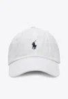Polo Ralph Lauren White Baseball Cap With Horsebit Embroidery In Cotton Man