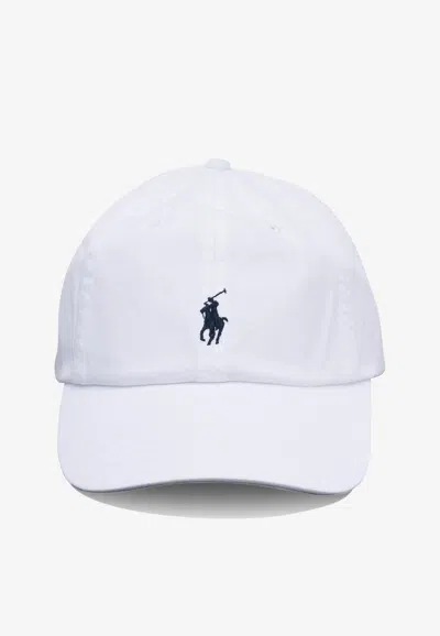 Polo Ralph Lauren Baseball Hat With Logo In White
