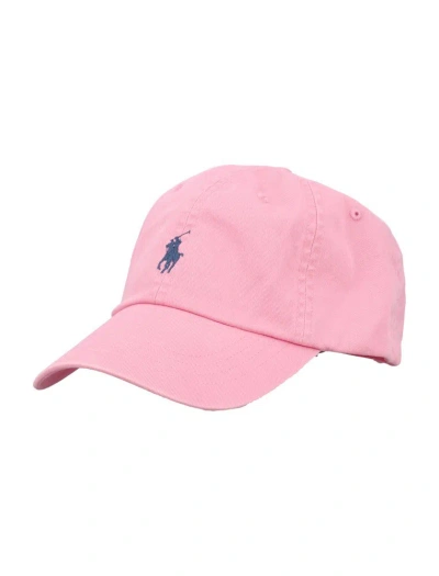Polo Ralph Lauren Logo Embroidered Baseball Cap In Pink