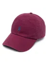 Polo Ralph Lauren Bordeaux Baseball Cap With Logo Embroidery In Cotton Man In Rot