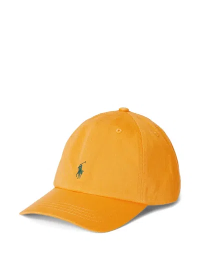 Polo Ralph Lauren Logo-embroidered Baseball Cap In Yellow