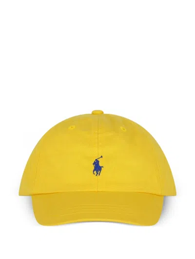 Polo Ralph Lauren Kids' Logo-embroidered Baseball Cap In Yellow