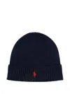 Polo Ralph Lauren Logo-embroidered Wool Beanie In Black