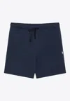 Polo Ralph Lauren Logo Embroidered Bermuda Shorts In Blue