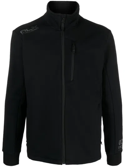 Polo Ralph Lauren Logo-embroidered Bomber Jacket In Schwarz