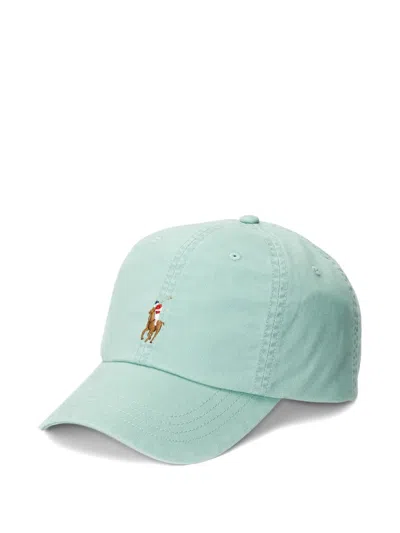 Polo Ralph Lauren Logo-embroidered Buckle-strap Cap In Green