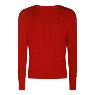 Polo Ralph Lauren Red Cotton Knitwear In Park Avenue Red