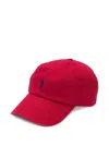 Polo Ralph Lauren Logo Embroidered Cap In Red