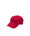 Polo Ralph Lauren Logo Embroidered Cap In Red
