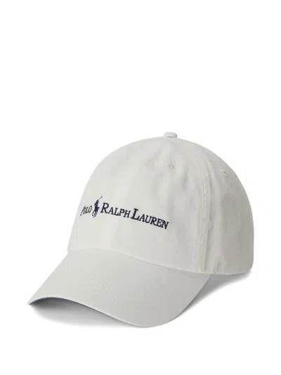 Polo Ralph Lauren Logo Embroidered Cap In White