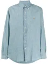 Polo Ralph Lauren Cotton Chambray Button-down Shirt In Blue