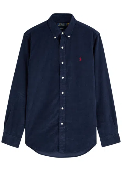 POLO RALPH LAUREN POLO RALPH LAUREN LOGO-EMBROIDERED CORDUROY SHIRT