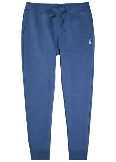Polo Ralph Lauren Logo-embroidered Cotton-blend Sweatpants In Blue