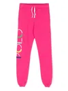 Polo Ralph Lauren Logo-embroidered Cotton-blend Track Pants In Pink