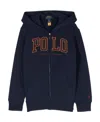 Polo Ralph Lauren Logo-embroidered Cotton Hoodie In Black