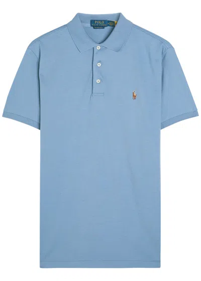Polo Ralph Lauren Logo-embroidered Cotton Polo Shirt In Brown