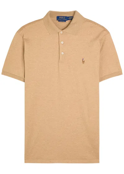 Polo Ralph Lauren Logo-embroidered Cotton Polo Shirt In Brown