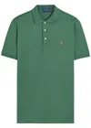 Polo Ralph Lauren Logo-embroidered Cotton Polo Shirt In Green