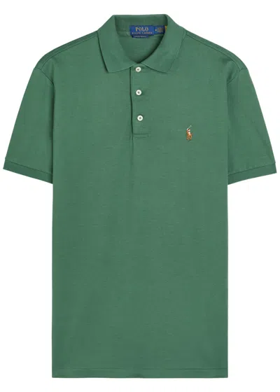 Polo Ralph Lauren Logo-embroidered Cotton Polo Shirt In Green
