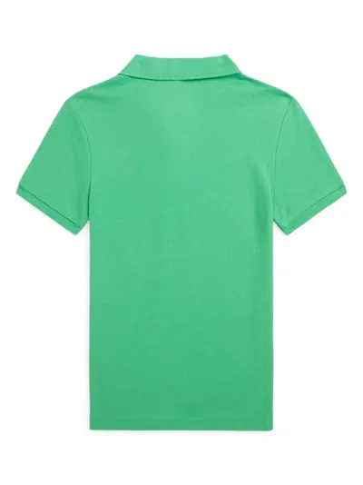 Polo Ralph Lauren Kids' Logo-embroidered Cotton Polo Shirt In Green