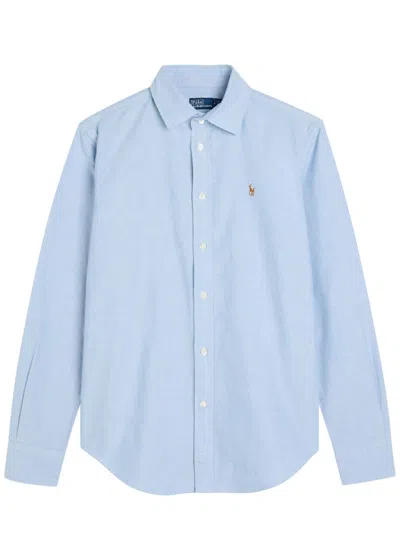 Polo Ralph Lauren Long Sleeve Linen Shirt Harbor Island Blue For Women