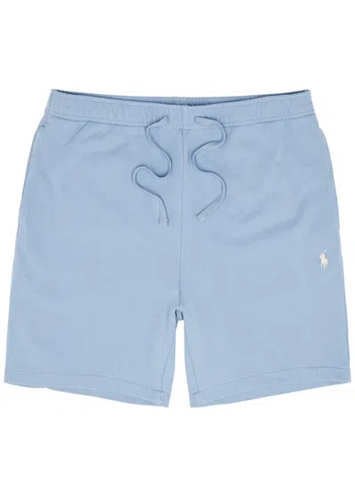 Polo Ralph Lauren Logo-embroidered Cotton Shorts In Blue