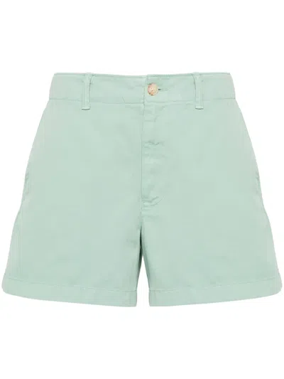 Polo Ralph Lauren Logo-embroidered Cotton Shorts In Green