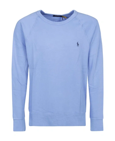 POLO RALPH LAUREN LOGO-EMBROIDERED COTTON SWEATSHIRT