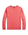 Polo Ralph Lauren Logo-embroidered Cotton Sweatshirt In Pink