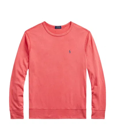 Polo Ralph Lauren Logo-embroidered Cotton Sweatshirt In Pink