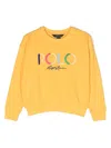Polo Ralph Lauren Logo-embroidered Cotton Sweatshirt In Yellow