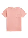Polo Ralph Lauren Faded Peony/c3357 Brand-embroidery Crewneck Cotton-jersey T-shirt 6-12 Years