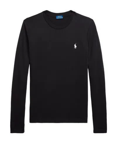 Polo Ralph Lauren Logo-embroidered Cotton T-shirt In Black