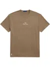 Polo Ralph Lauren Logo-embroidered Cotton T-shirt In Brown