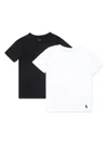 Polo Ralph Lauren Logo-embroidered Cotton T-shirt (pack Of Two) In Black