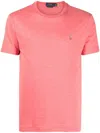 Polo Ralph Lauren T-shirt Mit Logo-stickerei In Pink