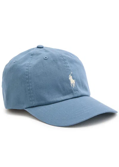 Polo Ralph Lauren Logo-embroidered Cotton-twill Cap In Blue